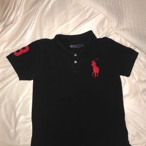 Ralph Lauren black n red polo